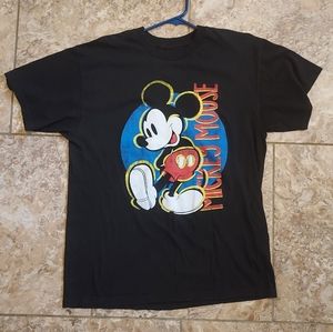 Officially Licensed Mickey 100% cotton Black Logo T-shirt